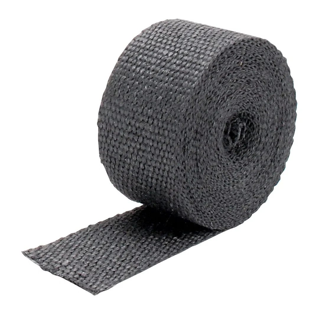 10099 – DESIGN ENG Exhaust System Wrap, 25 Foot Roll 2 Inch Width Black Glass Fiber Withstands 1200 Degree Fahrenheit...